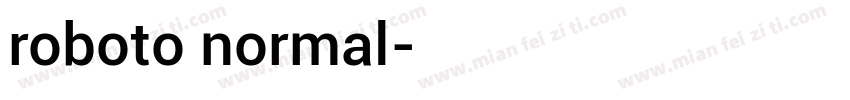 roboto normal字体转换